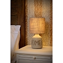 Lucide table lamp COSBY round E14 IP20, grey 