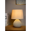 Lucide table lamp RAMZI round E14 IP20, beige 