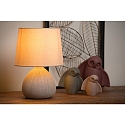 Lucide table lamp RAMZI round E14 IP20, beige 