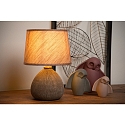 Lucide table lamp RAMZI round E14 IP20, brown 