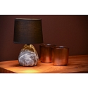 table lamp MARMO E14 IP20, black, white 