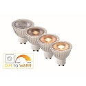Lucide LED Reflektorlampe MR16, � 5 cm, GU10, 1x5W 2200K/3000K, dimmbar, wei�