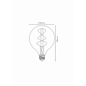 Lucide filament lamp globe G95 E27 5W 380lm 2200K 360� CRI >80