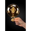 Lucide filament lamp globe G125 E27 5W 380lm 2200K 360� CRI >80