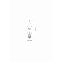 Lucide filament lamp wind blow candle E14 3W 165lm 2200K 360� CRI >80
