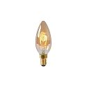 LED Filamentlampe KERZE, � 3,5 cm, E14, 1x3W 2200K, dimmbar, Amber