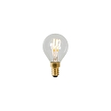 LED Leuchtmittel Tropfenform P45, � 4,5 cm, E14, 1x3W, 2700K, dimmbar, transparent