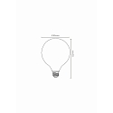 Lucide filament lamp globe E27 5W 500lm 2700K 360� CRI >80