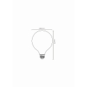 Lucide filament lamp globe E27 8W 1080lm 2700K 360� CRI >80 dimmable
