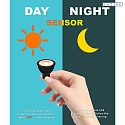 Lucide MR16 LED Lampe � 5 cm LED GU10 1x5W 2700K Tag-/ Nacht-Sensor schwarz