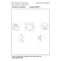 Lucide dimmer RECESSED square, black
