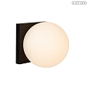 wall luminaire TASSA IP20, opal, black dimmable