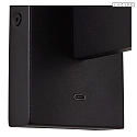Lucide wall luminaire FINAN IP20, black 
