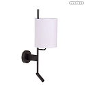 Lucide Wandleuchte MAGIC m. Lesearm � 18 cm 1x E27 IP20 Stoff/beige + USB-Anschluss