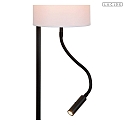 Lucide Stehleuchte MAGIC m. Lesearm � 24 cm 1x E27 IP20 Stoff/beige
