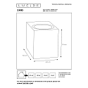 Lucide spot ZARO square GU10 IP44, white