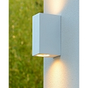 Lucide Outdoor Wandstrahler ZARO, 2xGU10, IP44, eckig, wei�