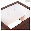 Lucide battery wall luminaire BRIDA up / down IP54, rust brown dimmable