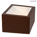 Lucide battery wall luminaire BRIDA up / down IP54, rust brown dimmable