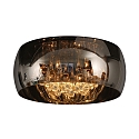 ceiling luminaire PEARL 6 flames, round G9 IP20, chrome, smoky colour