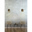 Lucide pendant luminaire ERYN round E27 IP20, chrome, gold