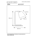 Lucide table lamp CONA swivelling, rotatable, tiltable E14 IP20, wood, white 