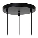 Lucide pendant luminaire MIKAELA 3 flames E14 IP20, black dimmable