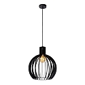 pendant luminaire MIKAELA round E27 IP20, black