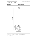 Lucide pendant luminaire MIKAELA round E27 IP20, black