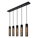 Lucide Pendelleuchte LIONEL, 5xE27, schwarz