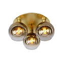 ceiling luminaire MARIUS 3 flames, round E27 IP20, gold matt, brass