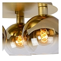 Lucide ceiling luminaire MARIUS 3 flames, round E27 IP20, gold matt, brass