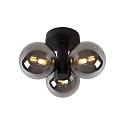 ceiling luminaire TRUDY 3 flames, round G9 IP44, black matt