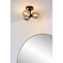 Lucide ceiling luminaire TRUDY 3 flames, round G9 IP44, black matt