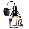 Lucide wall luminaire MACARONS E27 IP20, black