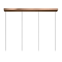 Lucide pendant luminaire LORENZ LED 4 flames IP20, rust dimmable