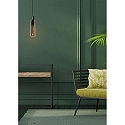 Lucide pendant luminaire ORLANDO cylindrical E27 IP20, smoky colour, black