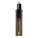 Lucide pendant luminaire ORLANDO 5 flames, square E27 IP20, smoky colour, black