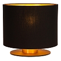 Lucide table lamp FUDRAL cylindrical E27 IP20, gold matt, brass, black