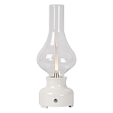 Lucide table lamp JASON LED round IP20, transparent, white dimmable