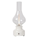 Lucide table lamp JASON LED round IP20, transparent, white dimmable