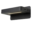 wall luminaire ATKIN LED square IP20, black 