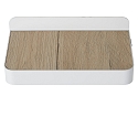 Lucide LED Wandleuchte ATKIN, 1x6W, 3000K, Mit USB-Ladepunkt, wei�