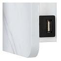 Lucide LED Wandleuchte OREGON, 1x4W, 3000K, Mit USB-Ladepunkt, wei�