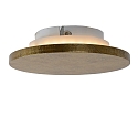 wall luminaire GLIMPSE LED round IP20, gold matt, brass 