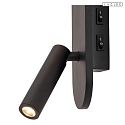 Lucide Wandleuchte KELLY 1x G9 IP20 CRI>80 + Lesespot 3,5W 3000K schwarz