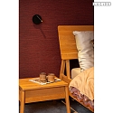Lucide wall luminaire JOLIJN swivelling, rotatable IP20, black 