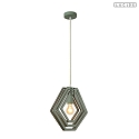 Lucide pendant luminaire MAURO E27 IP20, green dimmable