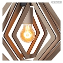 Lucide pendant luminaire MAURO E27 IP20, taupe dimmable