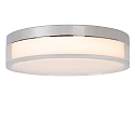 Lucide LED Bad-Deckenleuchte PLANO, IP44, � 23cm, 11W 2700K/3000/4000K (CCT Switch), CRi >90, dimmbar, Chrom / opal